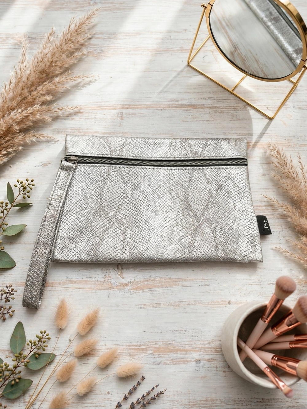 💥 4/$20 🆕 Ipsy Snake Skin Cosmetic Bag